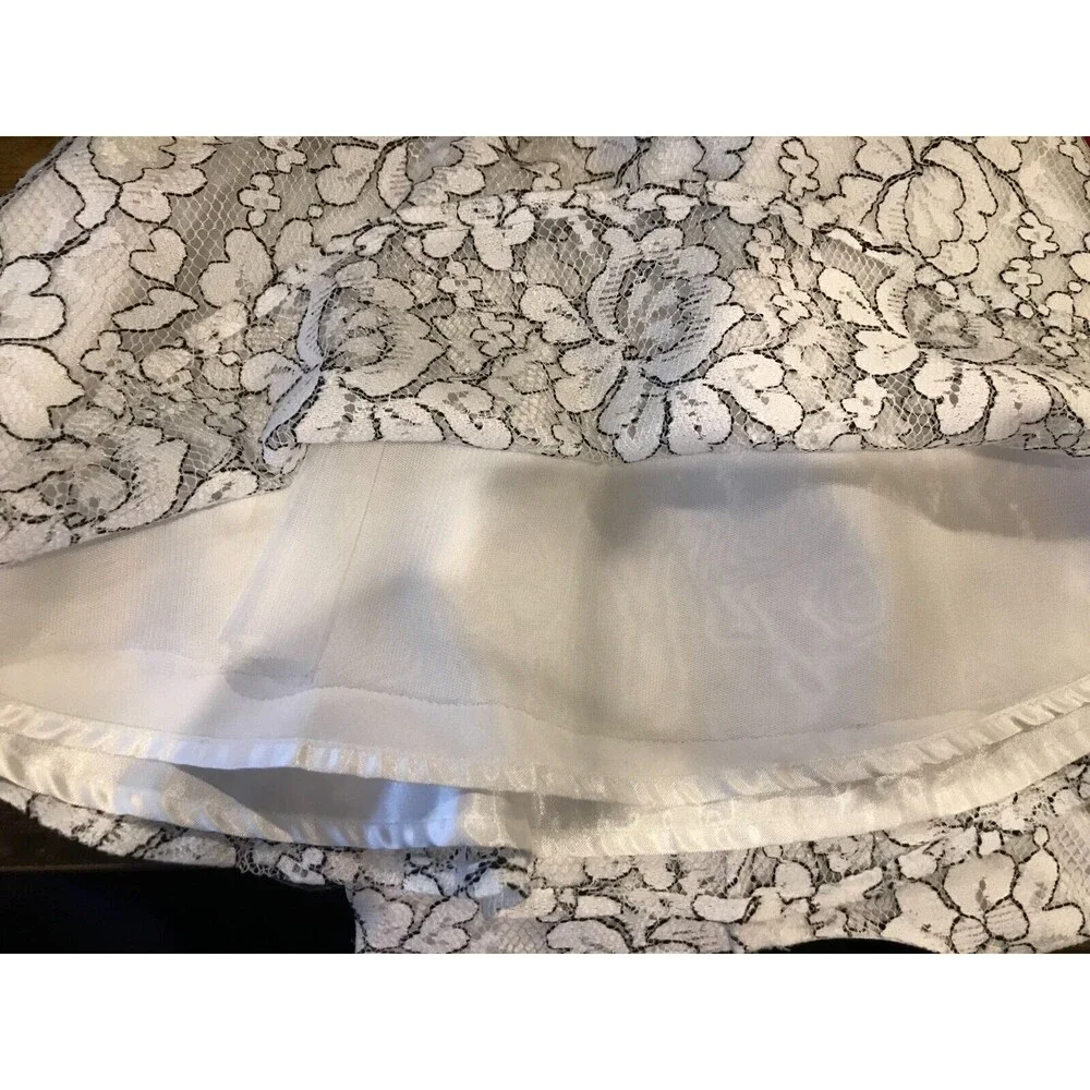 Girl's 4T Dress Sleeveless Children's Place White & Black Lined - Picture 3 of 5